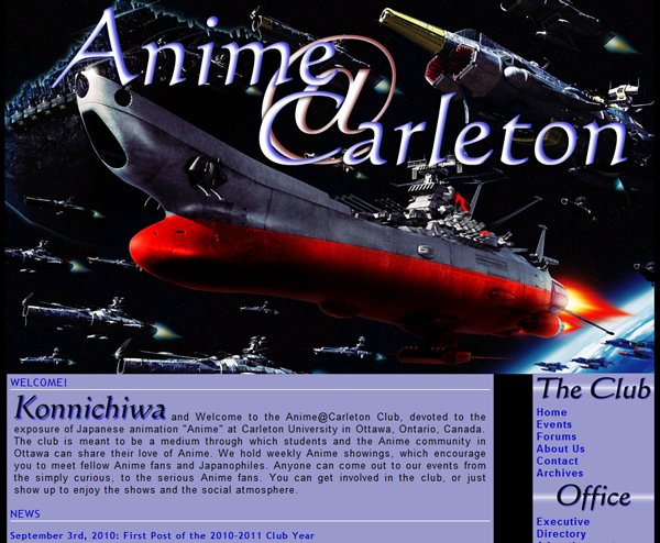 Anime@Carletons 2010 Site