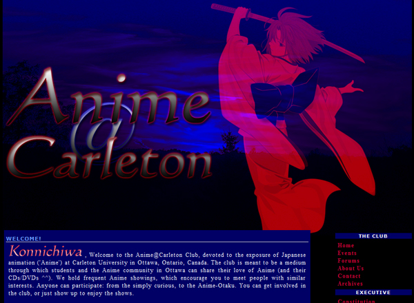 Anime@Carletons 2009 Site