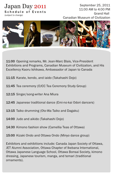 Japan Day Schedule